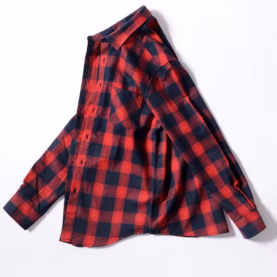 Sommer-Unisex-Langarmhemd mit formellem Kragen, Bambusseide, karierter Stil, gebürstetes Flanell, schmales Herrenhemd