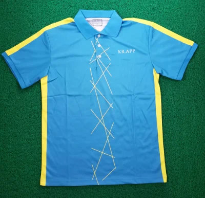 Herren-Golf-Polo-T-Shirts aus 100 % Polyester, individuelles, kurzärmliges Poloshirt mit individuellem Logo-Aufdruck